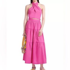 NWT Staud Kai Pink Set - size 2 skirt and size 6 top